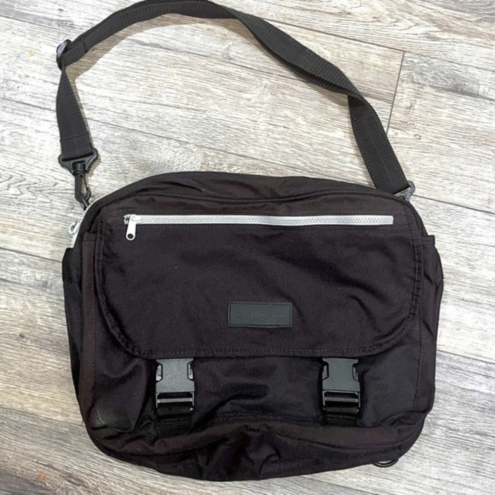 Outbrook Tote Bag Black Outdoor Hiking Cross Body Laptop Top Flap Zipper